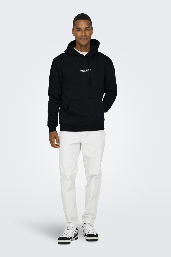 ONSCURATED REG HOODIE SWEAT 22030921 Black